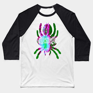 Tarantula Silhouette V29 (Tie Dye) Baseball T-Shirt